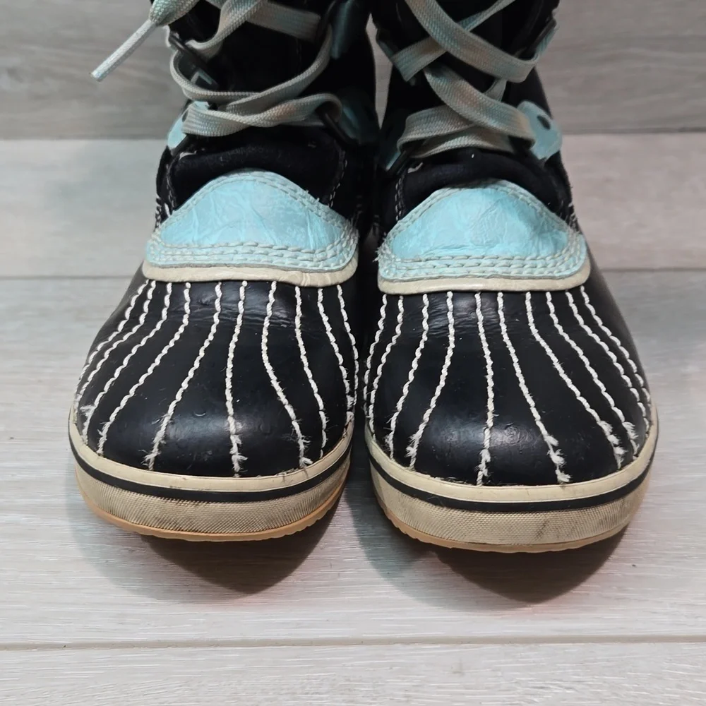 Sorel Kids Youth Tofino Tall Leather Duck Boots shoes sz 2